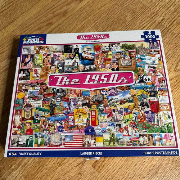 White Mountain The 1950s Jigsaw puzzle 1000 pieces - Picture 1 of 3